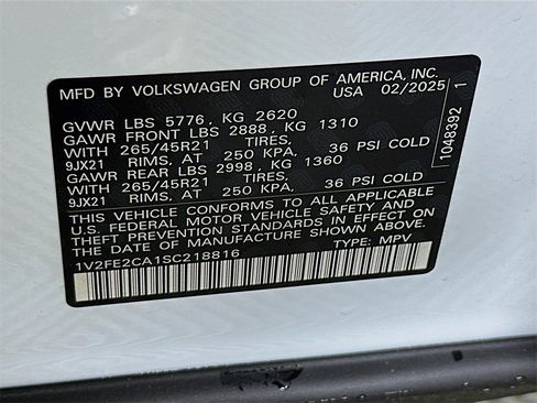 New 2025 Volkswagen Atlas Cross Sport SEL Premium R-Line image 27