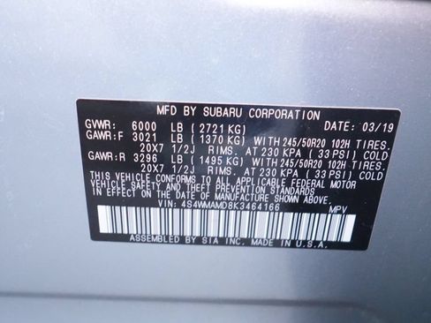 Used 2019 Subaru Ascent Limited w/ Popular Package #3 AWD/4WD image 46