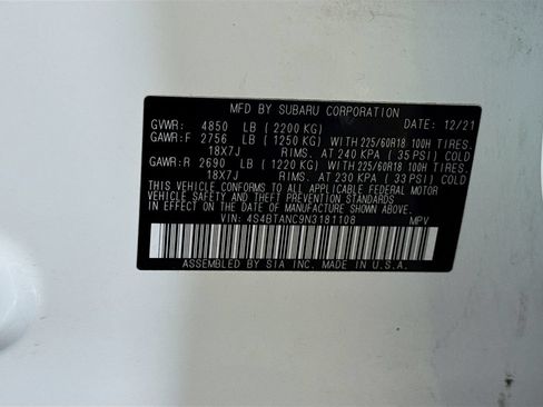 Used 2022 Subaru Outback Limited AWD/4WD image 42