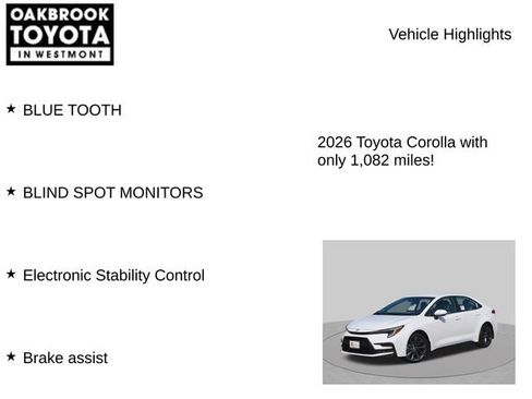 Certified 2026 Toyota Corolla SE FWD image 6