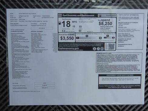 Used 2025 Aston Martin V8 Vantage Coupe image 9