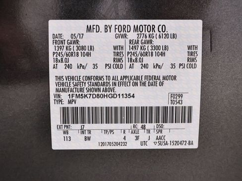 Certified 2017 Ford Explorer XLT w/ Equipment Group 202A image 43