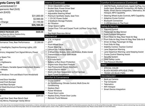 Used 2025 Toyota Camry SE w/ Convenience Package image 6