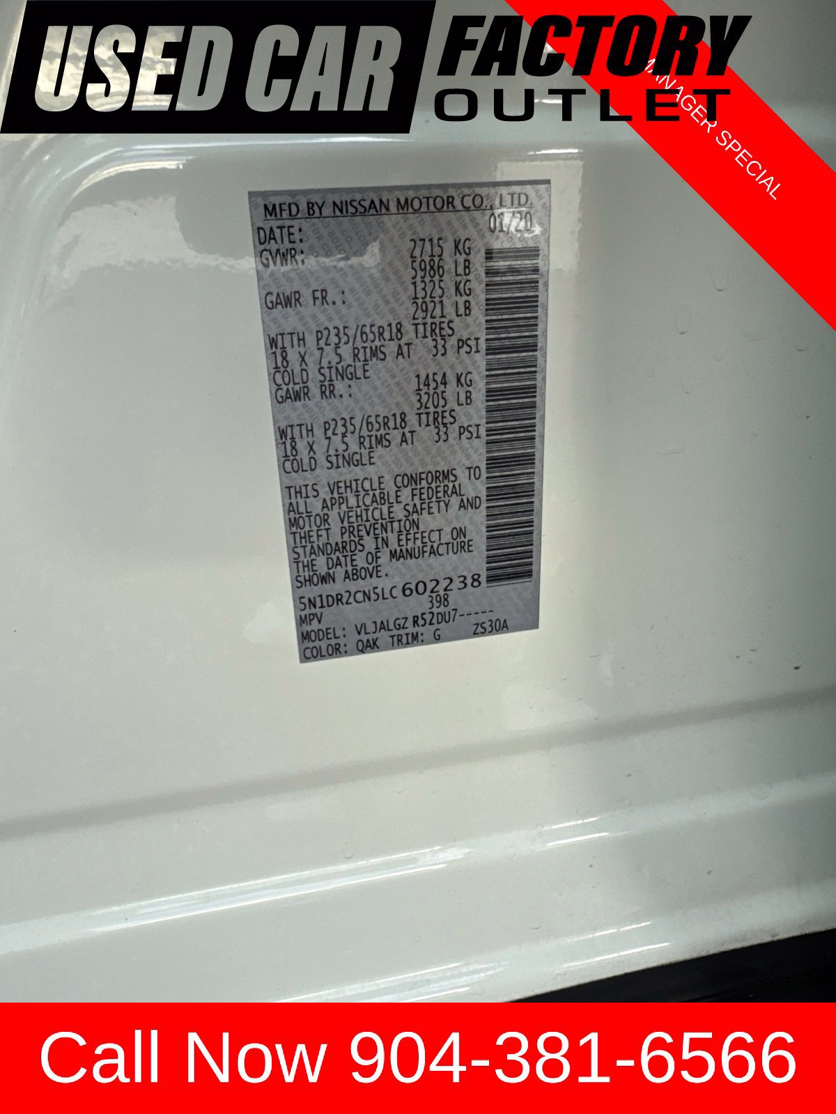 Used 2020 Nissan Pathfinder SL FWD image 8