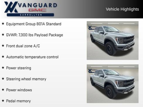 Used 2023 Ford F150 Raptor w/ Blue Interior Package image 9