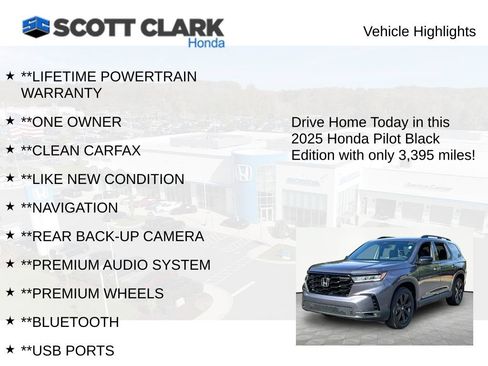 Used 2025 Honda Pilot Black Edition image 11