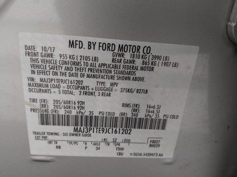 Used 2018 Ford EcoSport SE FWD image 33