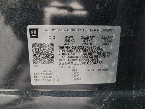 Used 2019 Chevrolet Equinox LT AWD/4WD image 33
