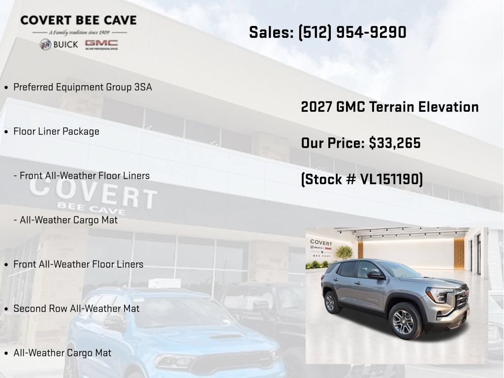 New 2027 GMC Terrain Elevation w/ LPO, Floor Liner Package FWD image 7