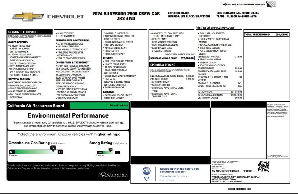 Used 2024 Chevrolet Silverado 2500 ZR2 w/ ZR2 Bison Edition AWD/4WD image 4
