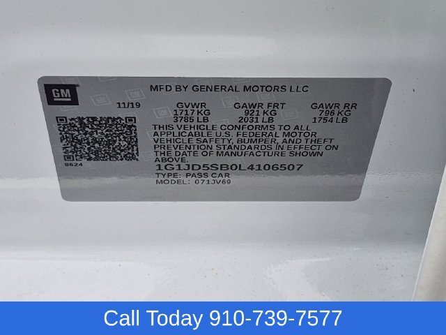 Used 2020 Chevrolet Sonic LT FWD image 37