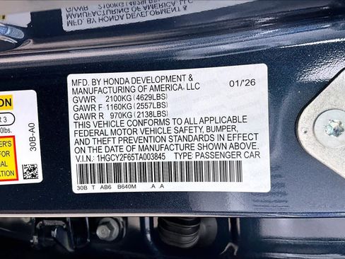 New 2026 Honda Accord EX-L image 21