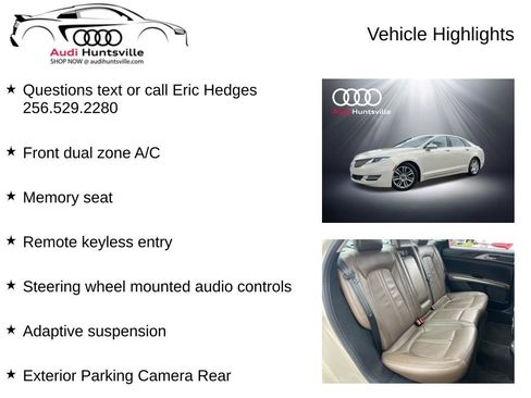 Used 2016 Lincoln MKZ w/ Equipment Group 300A Reserve FWD image 6