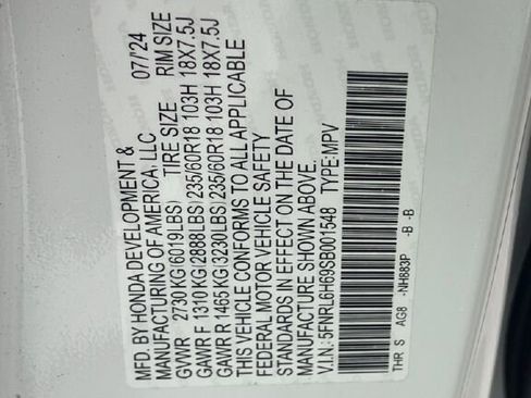 Certified 2025 Honda Odyssey EX-L image 33