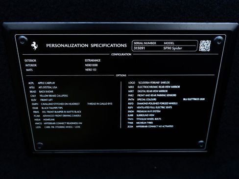 Used 2025 Ferrari SF90 Spider image 39