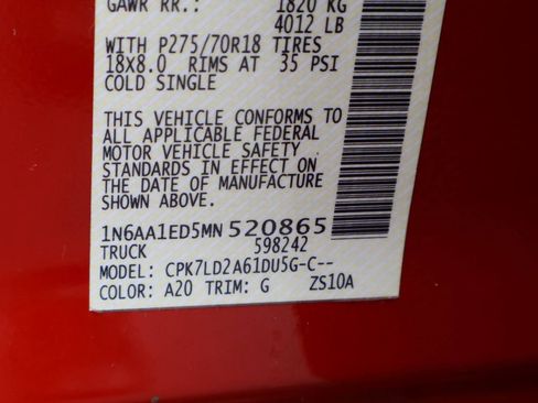 Used 2021 Nissan Titan PRO-4X w/ Pro-4x Convenience Package image 36