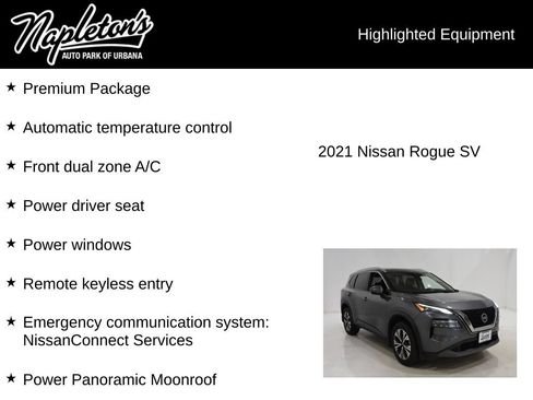 Used 2021 Nissan Rogue SV w/ Premium Package AWD/4WD image 15