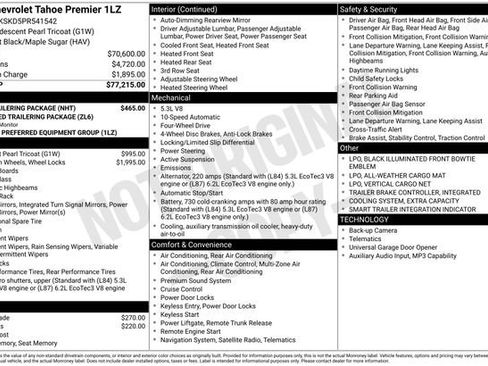 Used 2023 Chevrolet Tahoe Premier w/ Max Trailering Package AWD/4WD image 32