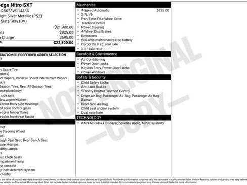 Used 2008 Dodge Nitro SXT image 3