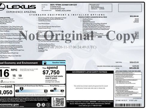 Used 2021 Lexus GX 460 Premium w/ Premium Package AWD/4WD image 2