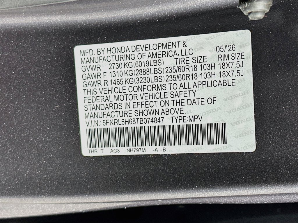 New 2026 Honda Odyssey EX-L image 33