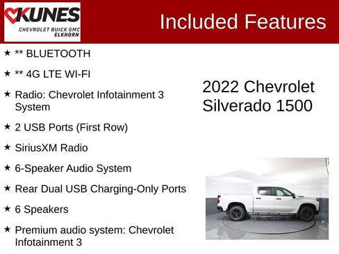 Used 2022 Chevrolet Silverado 1500 LT Trail Boss w/ Safety Package AWD/4WD image 3