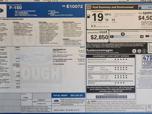 Used 2024 Ford F150 XLT w/ Equipment Group 302A MID AWD/4WD image 2