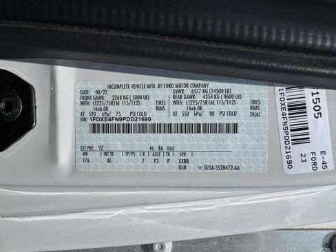 Used 2023 Ford E-450 and Econoline 450 Super Duty w/ Power Windows & Locks Group RWD image 22