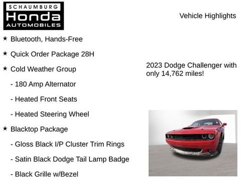 Used 2023 Dodge Challenger R/T w/ Blacktop Package image 8