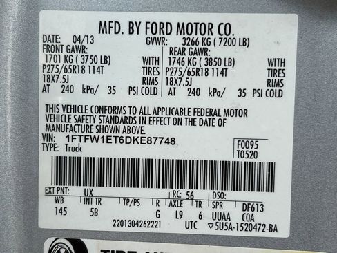 Used 2013 Ford F150 FX4 w/ Luxury Equipment Group image 32