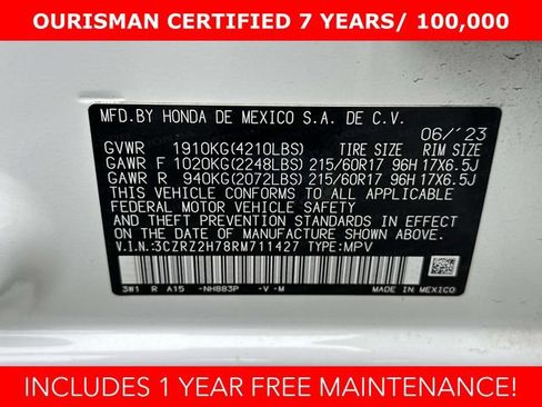 Used 2024 Honda HR-V EX-L image 31