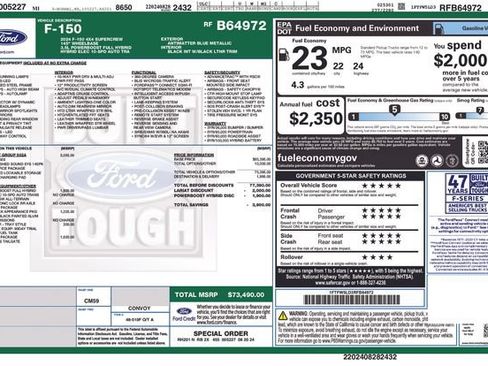 Used 2024 Ford F150 Lariat w/ Equipment Group 502A High AWD/4WD image 2
