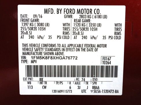 Used 2017 Ford Explorer Limited AWD/4WD image 50