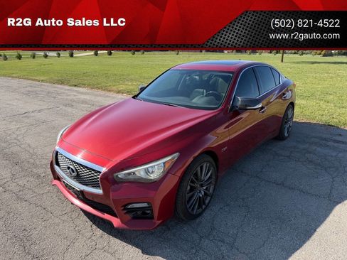 Used 2016 INFINITI Q50 Red Sport 400 AWD/4WD image 1