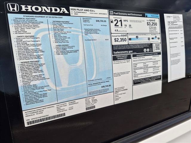 New 2026 Honda Pilot EX-L image 17