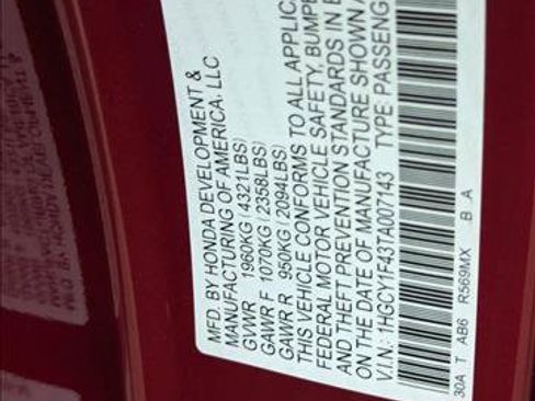 New 2026 Honda Accord SE image 16