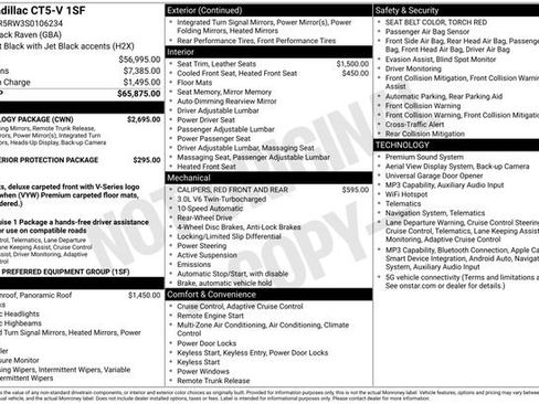 Certified 2025 Cadillac CT5 V w/ Technology Package RWD image 4