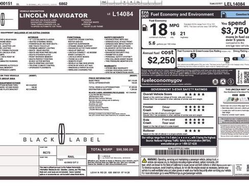Used 2020 Lincoln Navigator Black Label AWD/4WD image 17