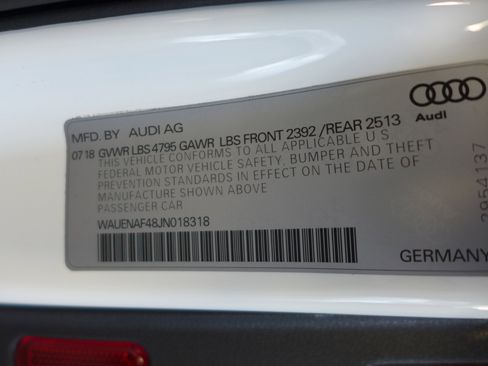 Used 2018 Audi A4 2.0T Premium Plus w/ Premium Plus Package image 90