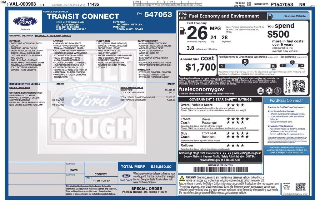Used 2023 Ford Transit Connect XLT FWD image 31