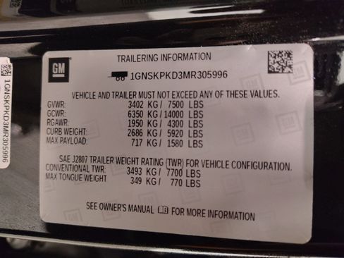 Used 2021 Chevrolet Tahoe Z71 w/ Luxury Package image 18