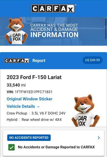 Used 2023 Ford F150 Lariat w/ Equipment Group 502A High AWD/4WD image 7