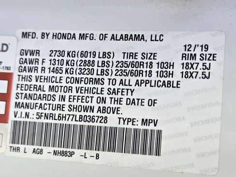 Used 2020 Honda Odyssey EX-L image 34