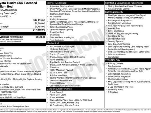 Used 2022 Toyota Tundra SR5 w/ SR5 Convenience Package AWD/4WD image 5