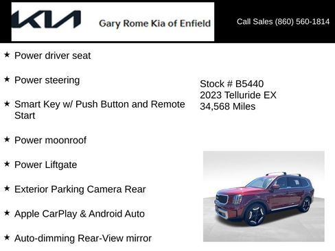 Used 2023 Kia Telluride EX w/ EX Captain's Chair Package AWD/4WD image 19
