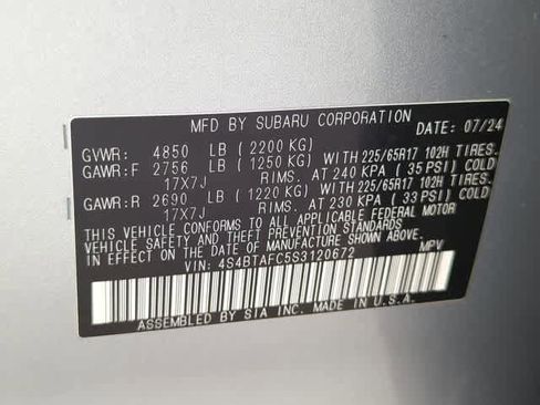 Certified 2025 Subaru Outback Premium AWD/4WD image 37