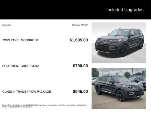 Used 2021 Ford Explorer Limited w/ Equipment Group 301A AWD/4WD image 8