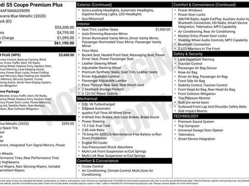 Used 2022 Audi S5 Premium Plus w/ Premium Plus image 2