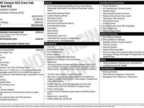 Used 2017 GMC Canyon SLE w/ SLE Convenience Package image 21