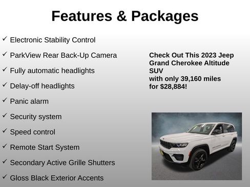 Used 2023 Jeep Grand Cherokee Altitude AWD/4WD image 21